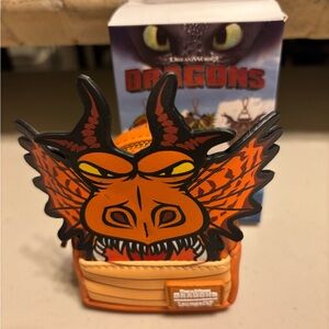 Orange Dragon Themed Mini Backpack purse charm